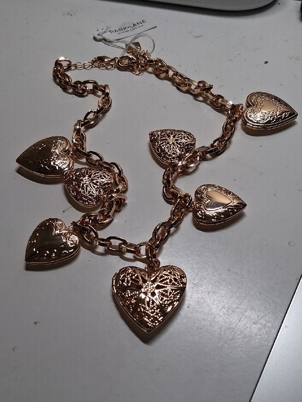 Park Lane  Charmed Heart Charm Necklace